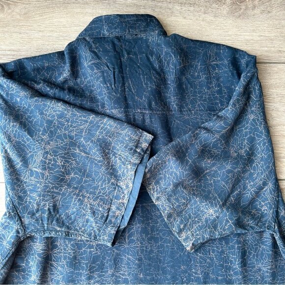 Vintage Novelty Pattern Short Sleeve  Button Down Shirt - Picture 10 of 12